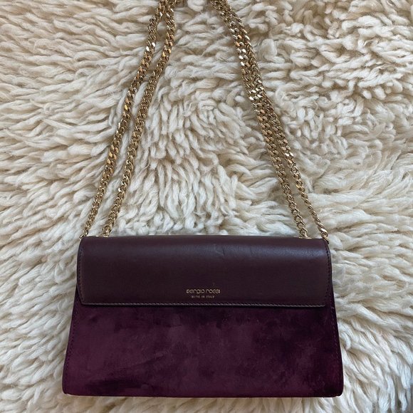 BUNDLE Sergio Rossi Leather Boot & Crossbody - Picture 2 of 9